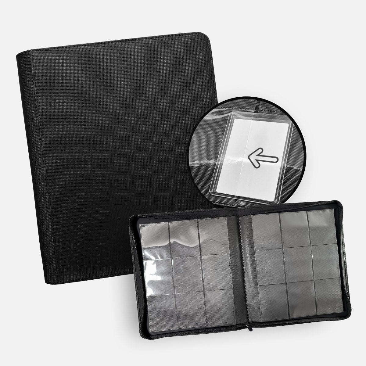 TCG Guru 9er Pocket Toploader Zipper Binder