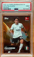 PSA 9.  2022-23 TOPPS BUNDESLIGA I/S
LUCA PELLEGRINI
ORANGE 25/25