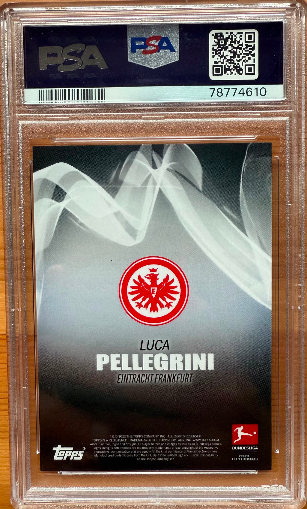 PSA 9.  2022-23 TOPPS BUNDESLIGA I/S
LUCA PELLEGRINI
ORANGE 25/25