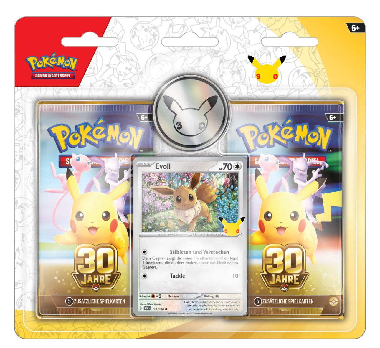 Pokemon 30 Jahre 2-Pack Blister - Evoli DE