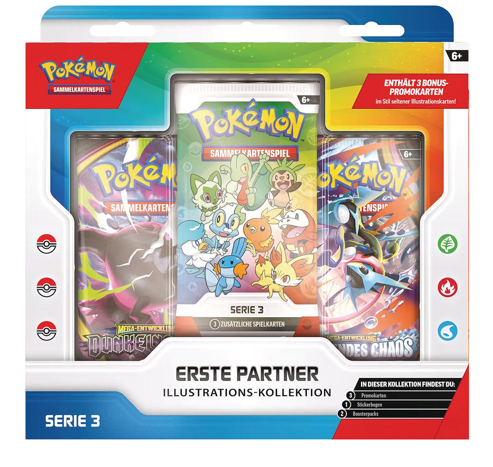 Pokémon Illustrations-Kollektion Erste Partner: Serie 3 DE - Pre Order!