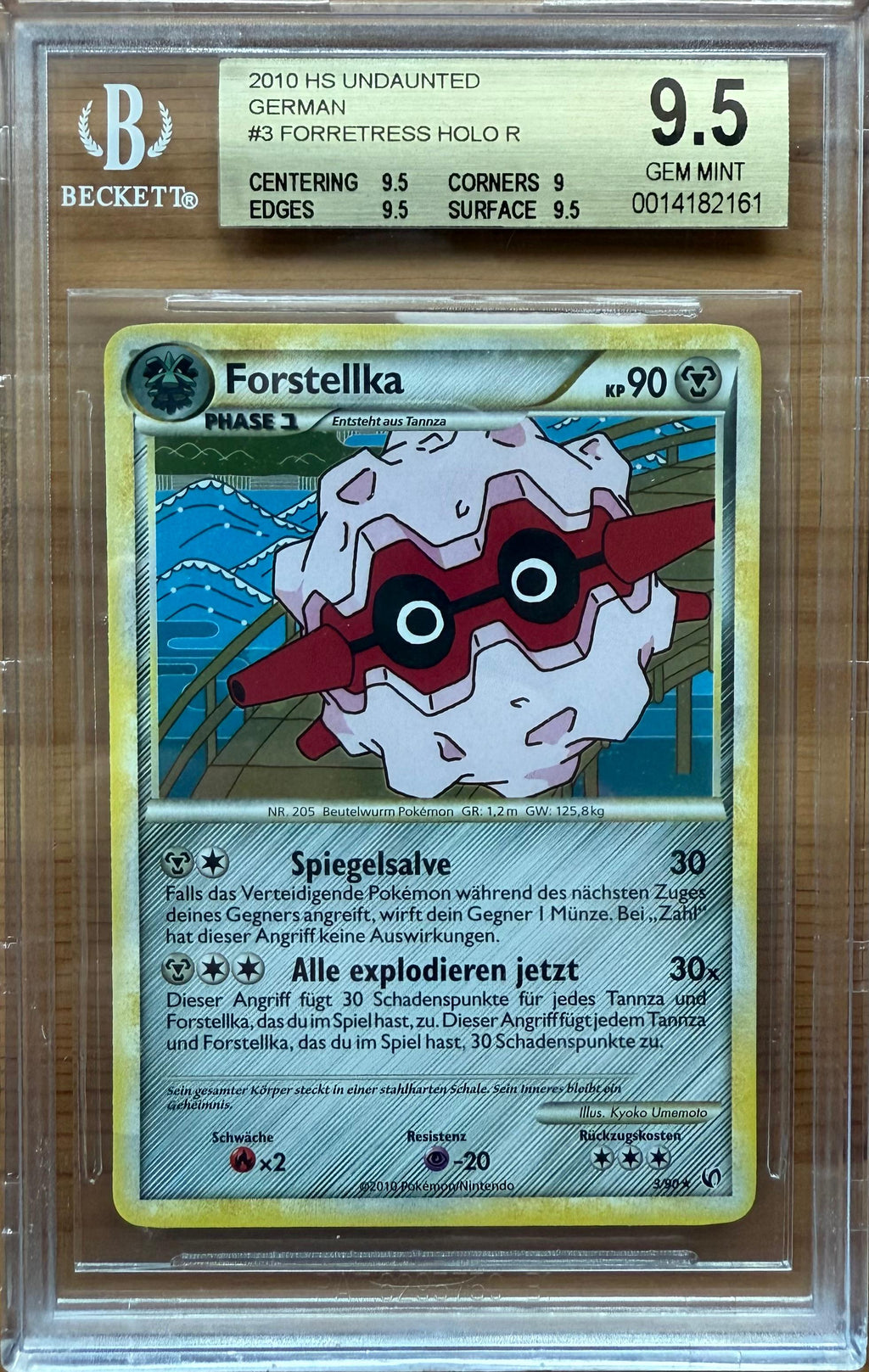 Beckett 9.5   2010 HS UNDAUNTED
GERMAN
#3 FORRETRESS HOLO R