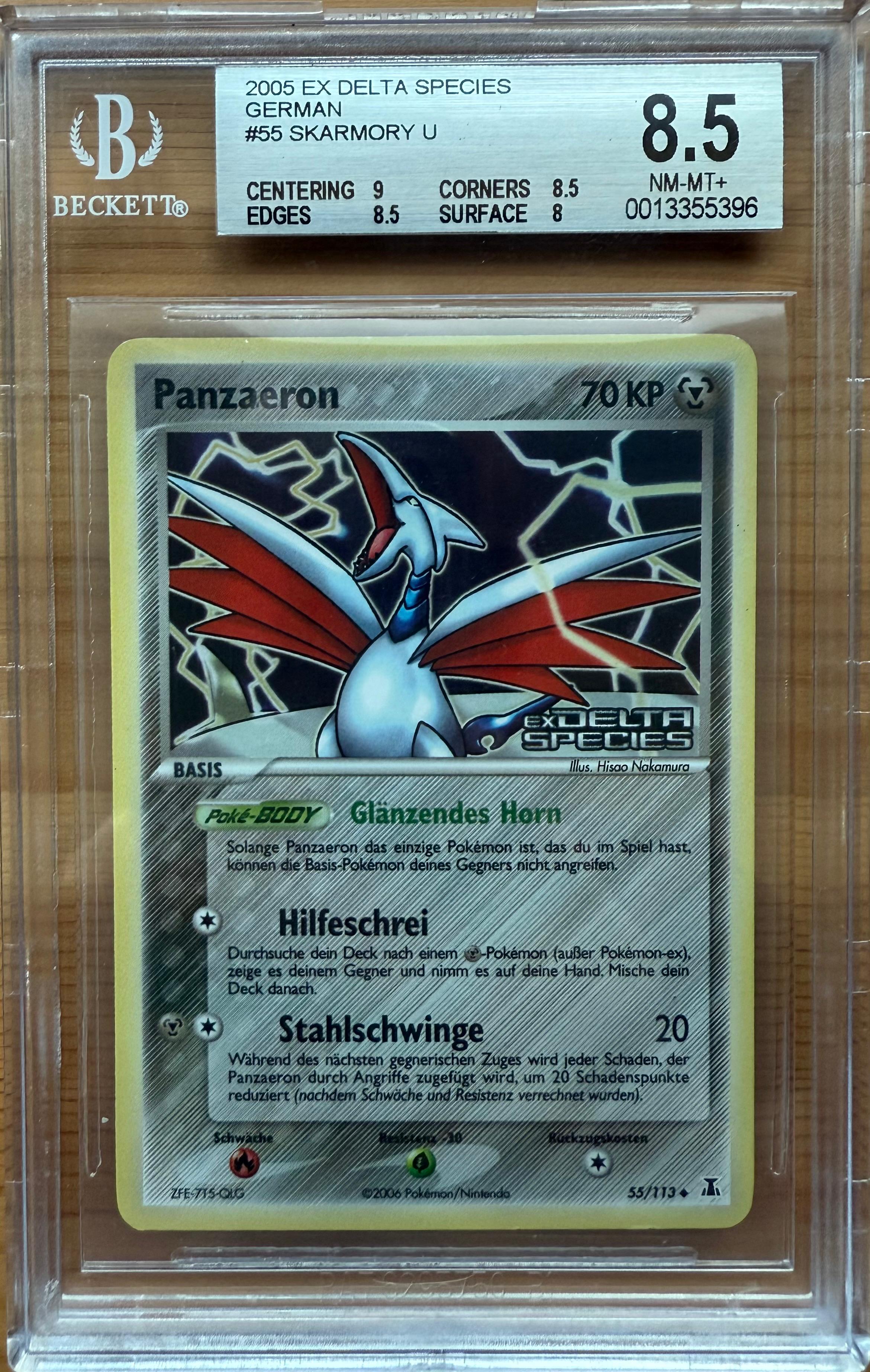 Beckett 8.5  2005 EX DELTA SPECIES
GERMAN
#55 SKARMORY U