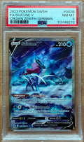 2023 POKEMON SWSH
FA/SUICUNE V
CROWN ZENITH-GERMAN PSA 8